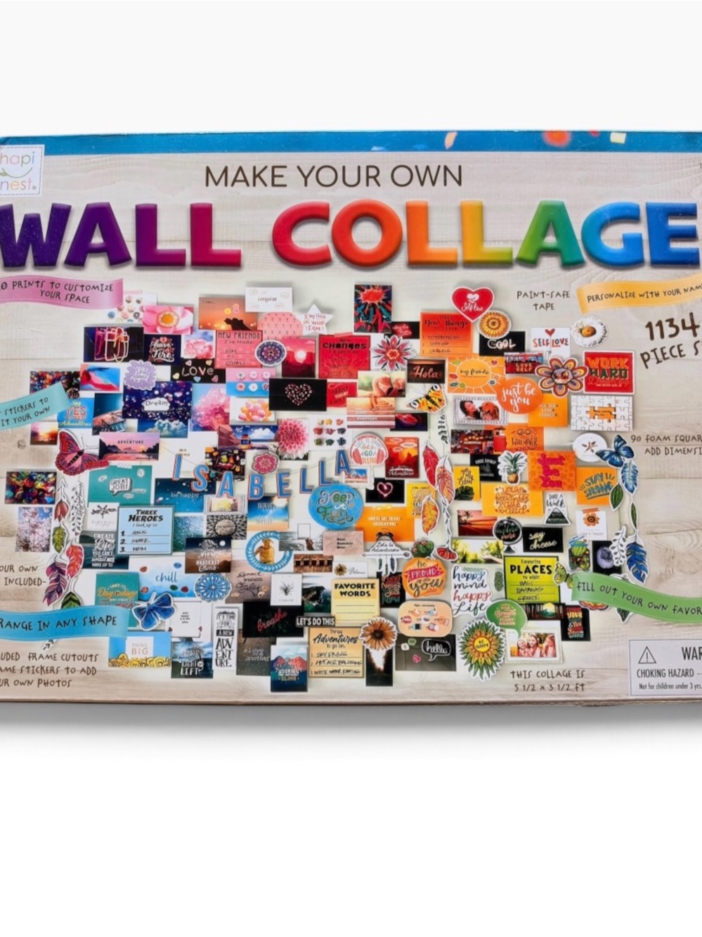 Make Your Own Wall Collage Kit - Multicolor Decorative Wall Art